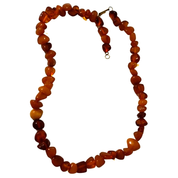 Genuine Soviet Baltic Amber Necklace - Picture 3 of 11